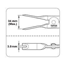 Кліщі для пружини ручного гальма Щипці для пружин троса ручного гальмаTOPTUL JEBR0903, фото 3