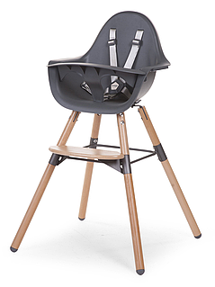 Стілець для годування Childhome  Evolu 2 з бампером, natural/anthracite