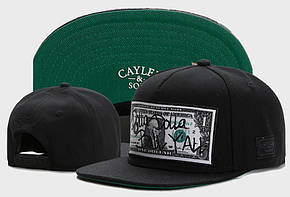 Снепбек Snapback Кепка Бейсболка Сніпбек Cayler Sons 1$ чорний, фото 1
