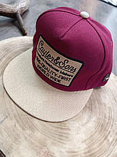 Снепбек Snapback Кепка Бейсболка Сніпбек Cayler No4145 бордова, фото 4