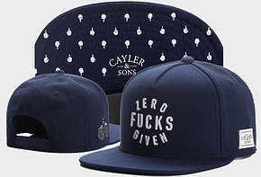 Снепбек Snapback Кепка Бейсболка Сніпбек Cayler Sons Zero Facks синій, фото 1