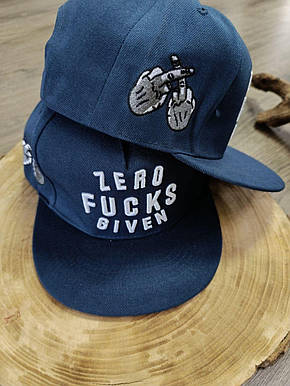 Снепбек Snapback Кепка Бейсболка Сніпбек Cayler Sons Zero Facks синій, фото 2