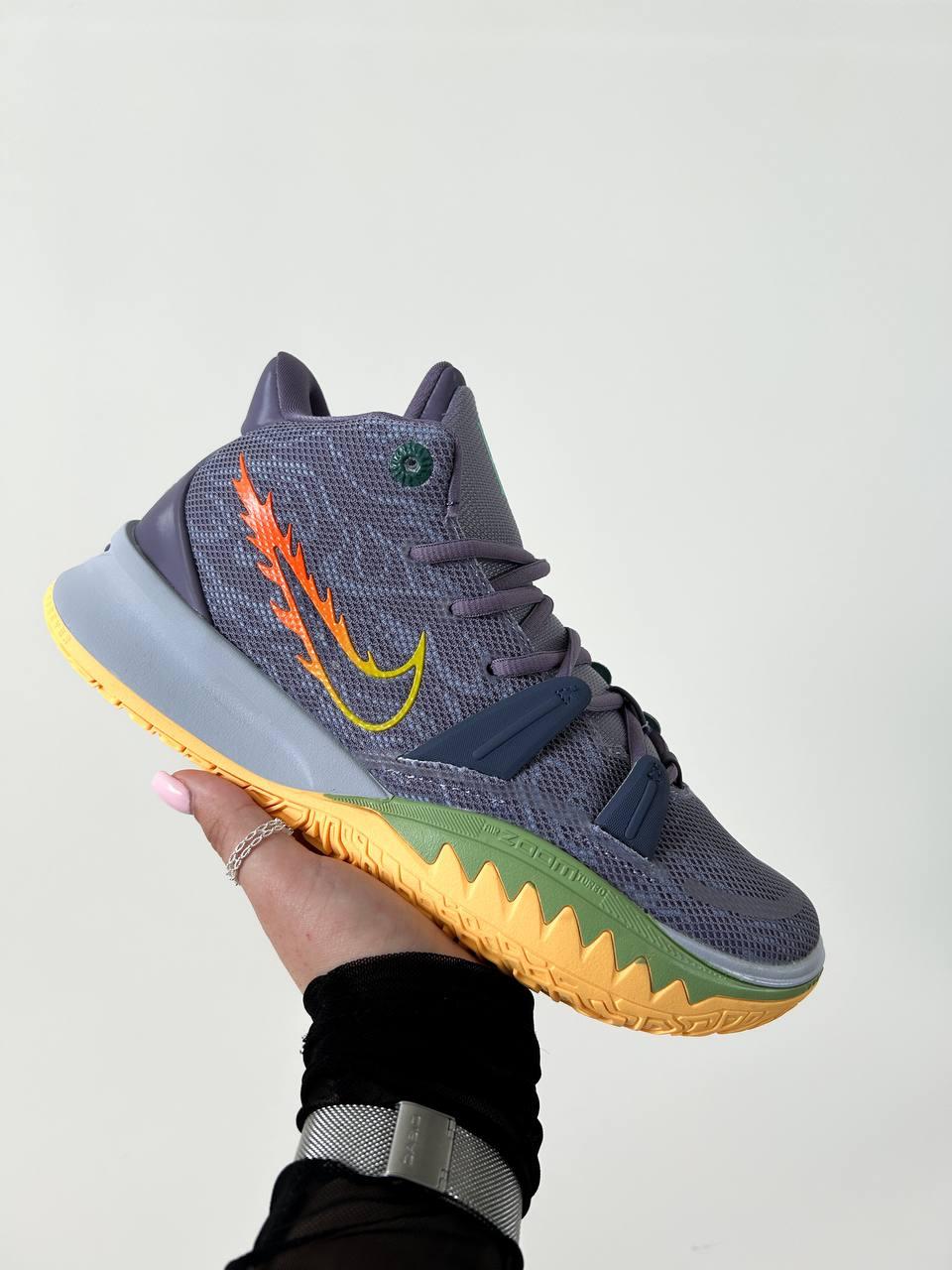 Чоловічі Кросівки Nike Kyrie 7 GS Daybreak Citron Purple / Найк Кайрі 7 ГС Дейбрік Цитрон Фіолетові
