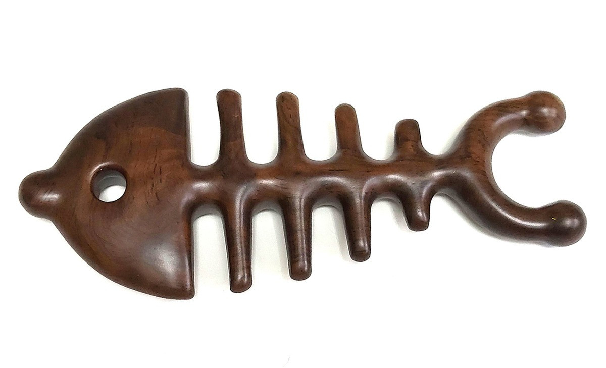 Масажер із натурального сандалу Рибка, фото 1