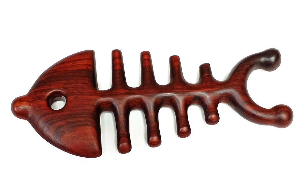 Натуральний масажер із сандалу Рибка, фото 1