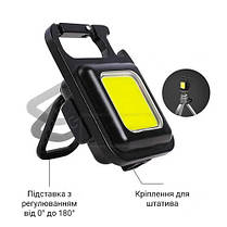 Ліхтар MULTIFUNCTIONAL BL-J031-COB metal, Li-Ion акум., магніт, карабін, відкривачка, ЗП Type-C, фото 6