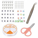 Набір бісеру в органайзері 24 кольори для плетіння браслетів прикрас рукоділля творчості (60610), фото 6