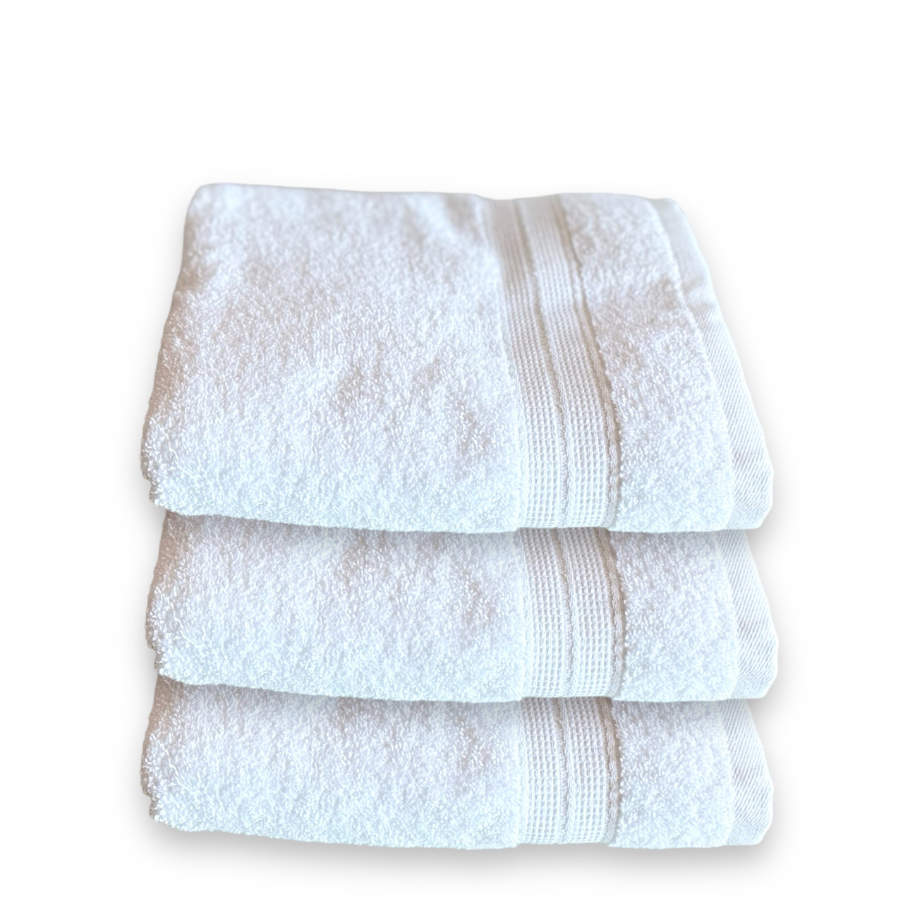 Рушник махровий для рук та обличчя 50х90 | Рушник від виробника "Королева Ночі" | Білий, фото 1