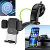 Тримач телефону в автомобіль на скло панель Hoco автотримач для телефону смартфона на присосці, фото 6