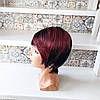 Перука з натурального волосся коротка KRIS-1В/99T, фото 4