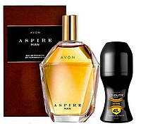 Набір для чоловіків AVON Aspire 2 в 1: Туалетна вода 75 мл і Дезодорант — антиперсперант 50 мл