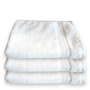 Рушник махровий банний 70x140 | Рушник від виробника "Королева Ночі" | Білий