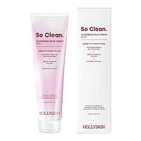 Крем для щоденного очищення шкіри обличчя HOLLYSKIN So Clean з екстрактом камелії і рисом, 100 г