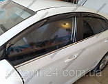 Дефлектори вікон Hyundai Santa Fe 2 2006-2012 Вітровики Хюндай Санта Фе 2 дефлектори 4 шт, фото 8