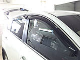 Дефлектори вікон Hyundai Santa Fe 2 2006-2012 Вітровики Хюндай Санта Фе 2 дефлектори 4 шт, фото 7