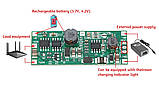 Плата керування джерелом безперебійного живлення ДБЖ 12V заряджання 18650 4.2 V 1 А Підвищувальний модуль DC 12 V 12 W, фото 7