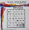 Набір трафаретів для аерографії на нігтях "Краплі", фото 3