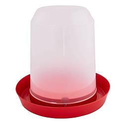 Поїлка для птахів (червона/прозора) А122089 Алеана