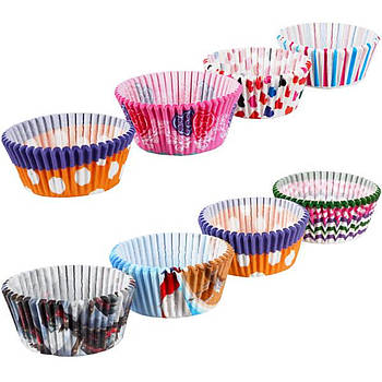 Паперові 1000 штук формочки для кексів з малюнками X3-119 Форма для кексів та маффінів