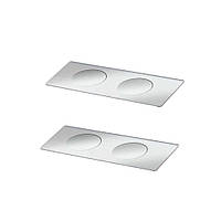 Скло предметне з двома лунками 26х76 мм, предметне скло 2 лунки (50 шт)