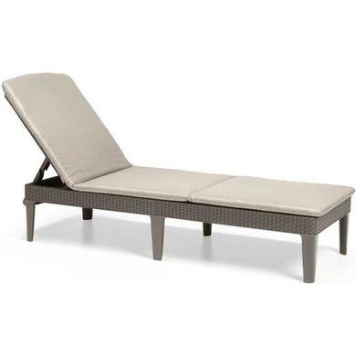 Шезлонг платиковий Jaipur with cushion з матрацом 255884 капучино
