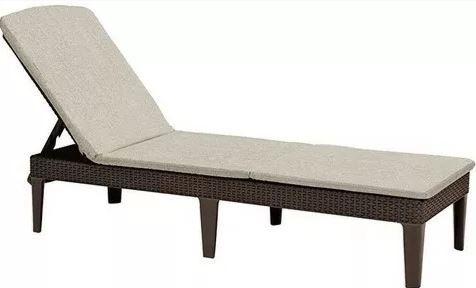 Шезлонг платиковий Jaipur with cushion з матрацом 255891 коричневий