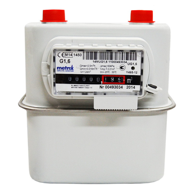 Лічильник газовий з термокоррекціей Metrix G1.6T 3/4"