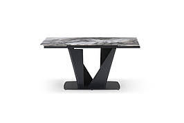 Стіл обідній розкладний з металу і кераміки Lamberg (160-240)х90х75 см Versal Glossy Bjorn