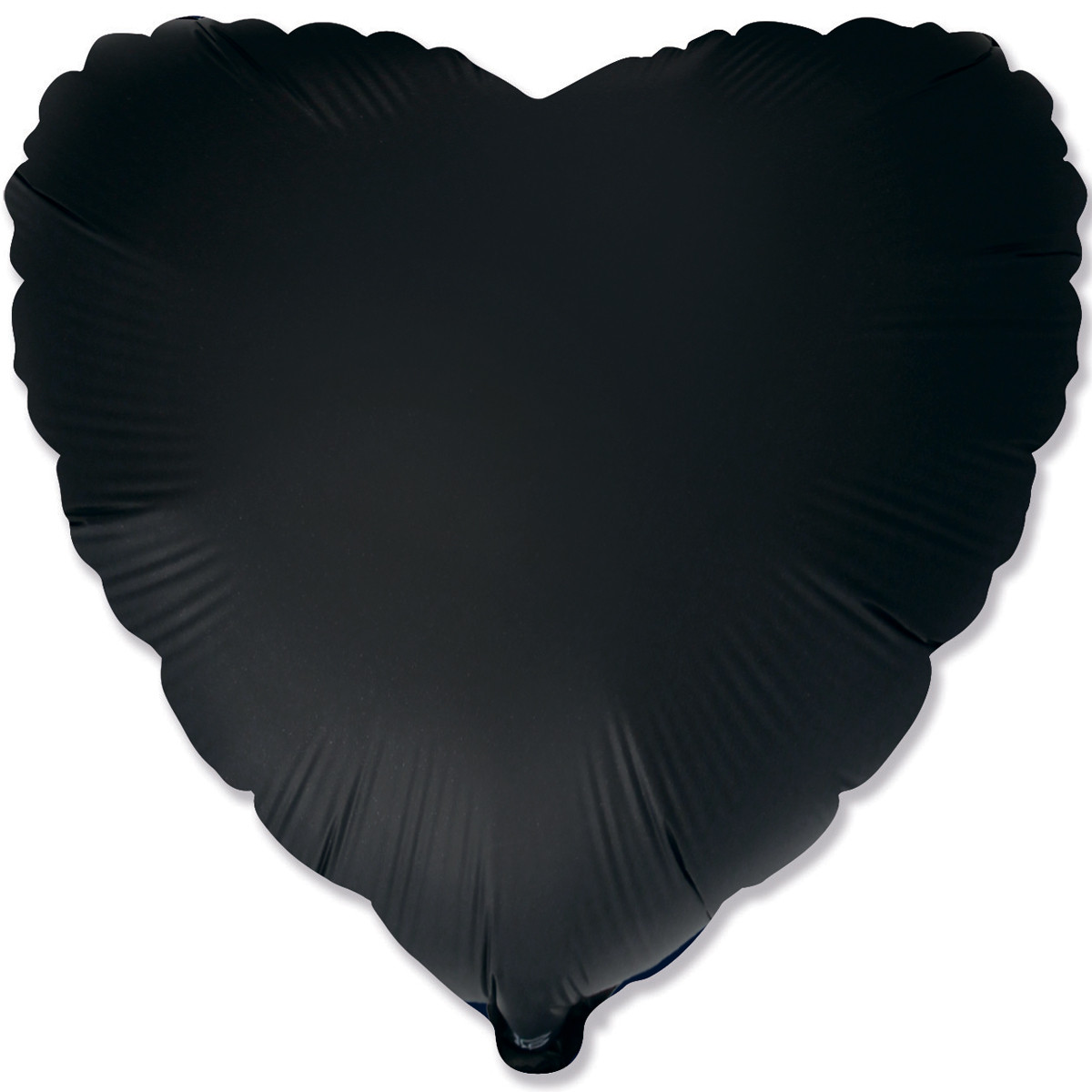 Flexmetal 18" Серце сатин чорне Satin black Фольгована куля