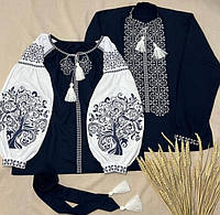 Парный комплект украинских вышиванок. Вышиванки для пары. Пошив одежды под заказ
