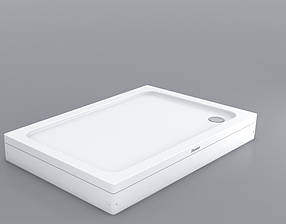 Душовий піддон 80*70*18 см акриловий прямокутний з панеллю Beta Shower (Туреччина), фото 1