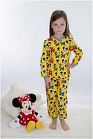 Піжама дитяча тепла байкова для дівчинки Wiktoria W 165