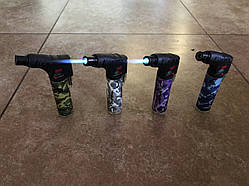 Запальничка-пальник бічний пластиковий (камуфляж) No007P-1 (газовий паяльник) заправляється, CHINA