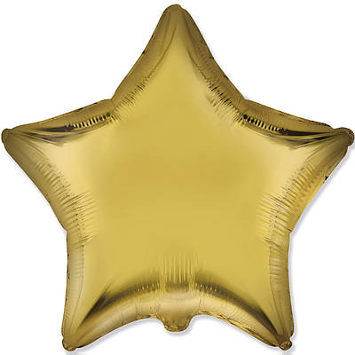 Flexmetal 18" Зірка сатин лимонна Satin lemon Фольгована куля