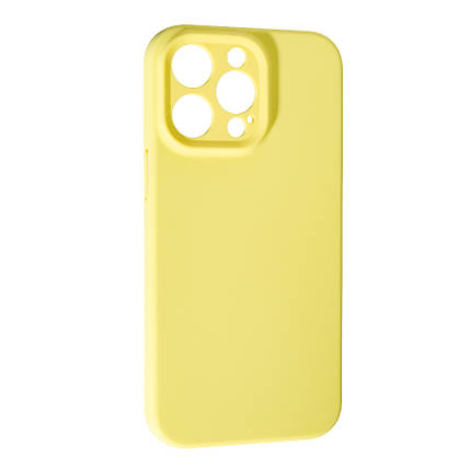 TPU чохол Case Softy накладка бампер для iPhone 15 Pro Yellow, фото 1