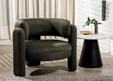 Крісло Памела сітчаста тканина колір м'ятний ТМ Vetro Mebel