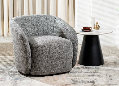 Поворотне крісло Тіно меланж сірий ТМ Vetro Mebel