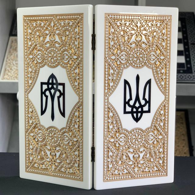 Нарди патріотичні з акрилового каменю