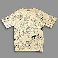 Футболка туника Bunny женская светло-бежевая. S, M, L