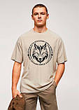 Футболка унісекс Stedman з принтом ШАКАЛ XS бежева, фото 2