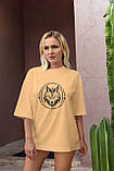 Футболка унісекс Stedman з принтом ШАКАЛ XS бежева, фото 4