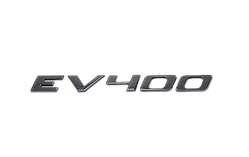 Емблема напис багажника Jaguar EV400 чорна