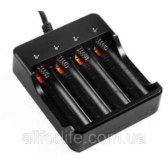 Универсальное зарядное устройство для Li-ion аккумуляторов на 4 слота Original Version - фото 7 - id-p424049996