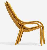 Крісло пластикове літнє Nardi Net Lounge жовте Nardi Net Lounge жовтий, фото 2