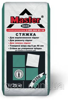 Стяжка готова під теплу підлогу Майстер Базис (Master Basis) у мішках по 25 кг., фото 1