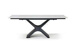 Стіл обідній розкладний з металу і кераміки Ragnar (140-200)х85х75 см Snow White Matt Bjorn