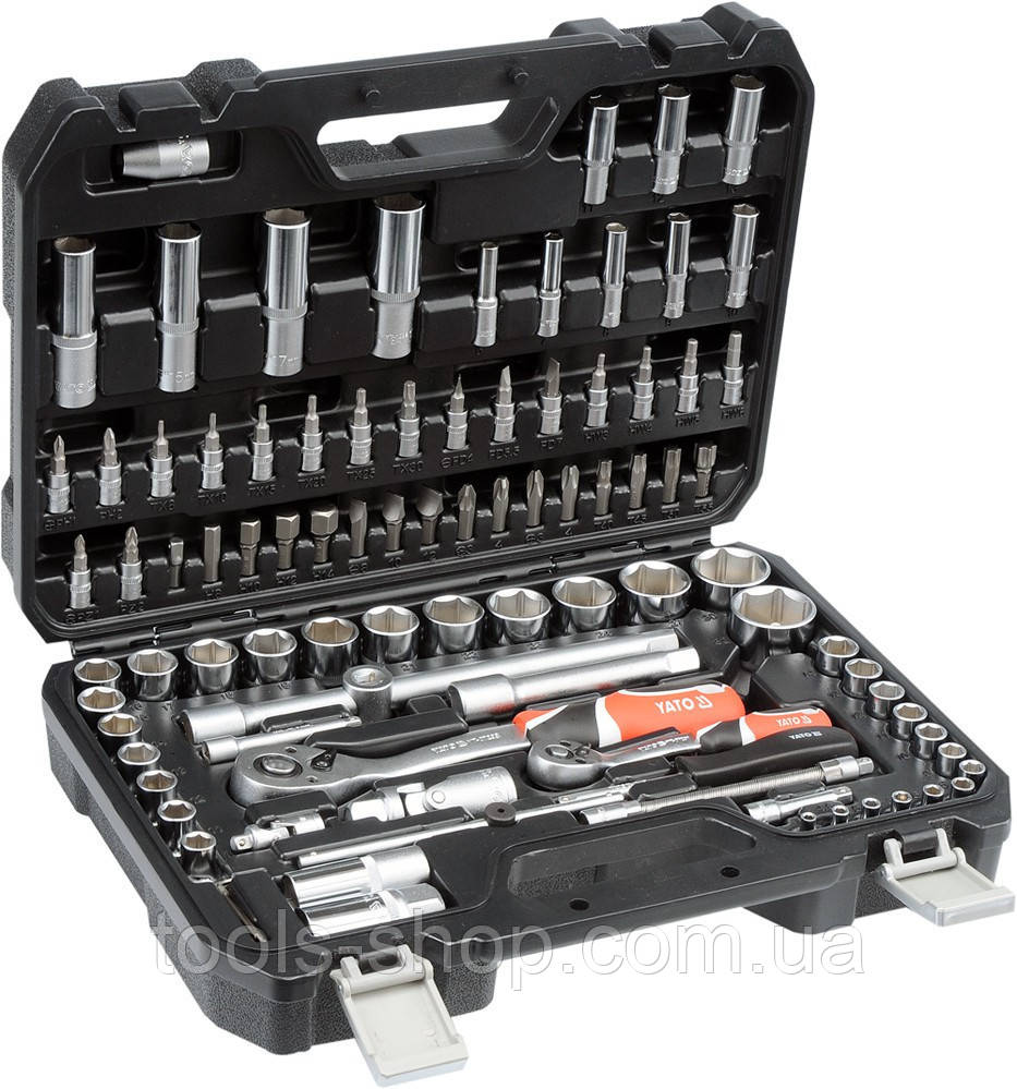 Набір торцевих головок 1/2" 1/4" YATO 94 предмета YT-12681 VSE