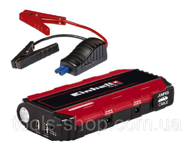 Автомобільний пуско-зарядний пристрій для акумулятора Jump-Start - Power Bank Einhell CE-JS 12 : 12V, 5 годин зарядки (1091521)