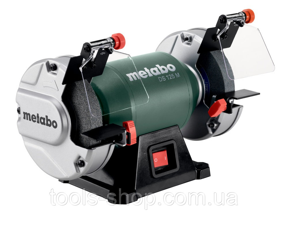 Професійне точило для заточки Metabo DS 125 M : 200 Вт, диск 125х20х20 мм, 2980 об/хв., верстат VSE, фото 1