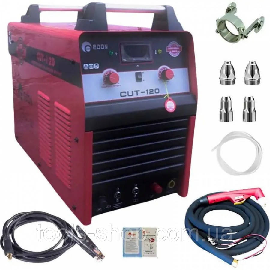 Потужний плазморіз Edon Expert CUT-120 : 12.2 кВт, струм 20-120 А, ККД 85%, товщина різу 50 мм VSE, фото 1